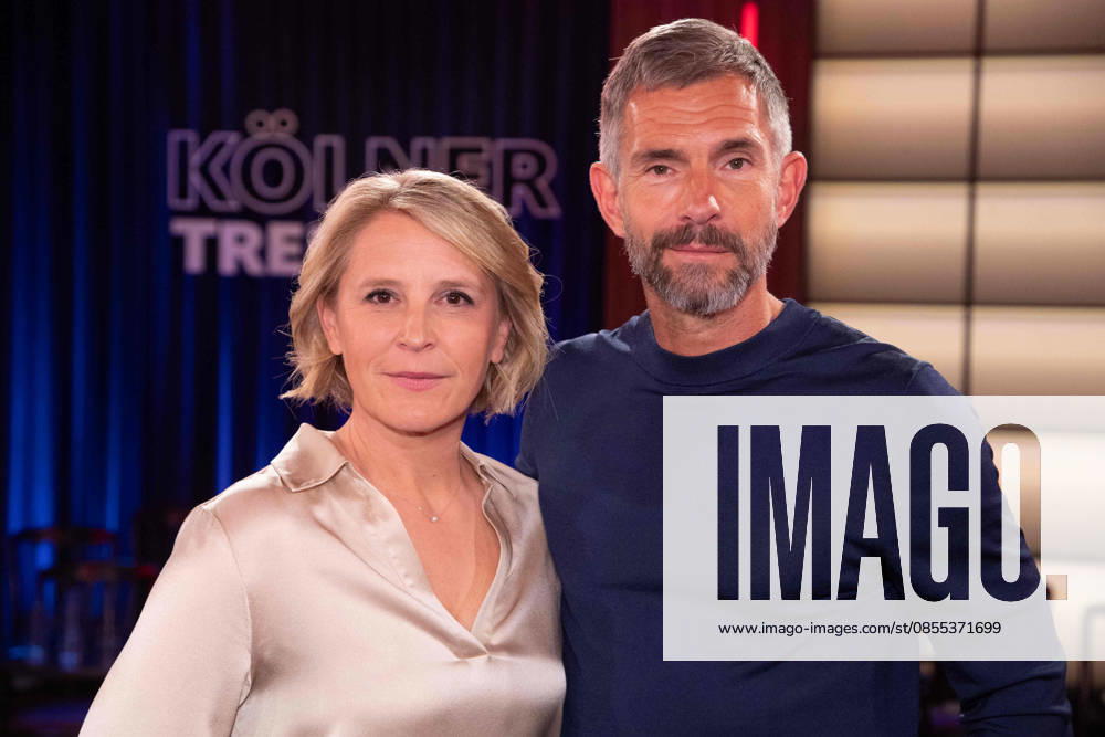 From left Susan LINK, presenter, Micky BEISENHERZ, presenter, host of the program ,,Koelner Treff,, on WDR television