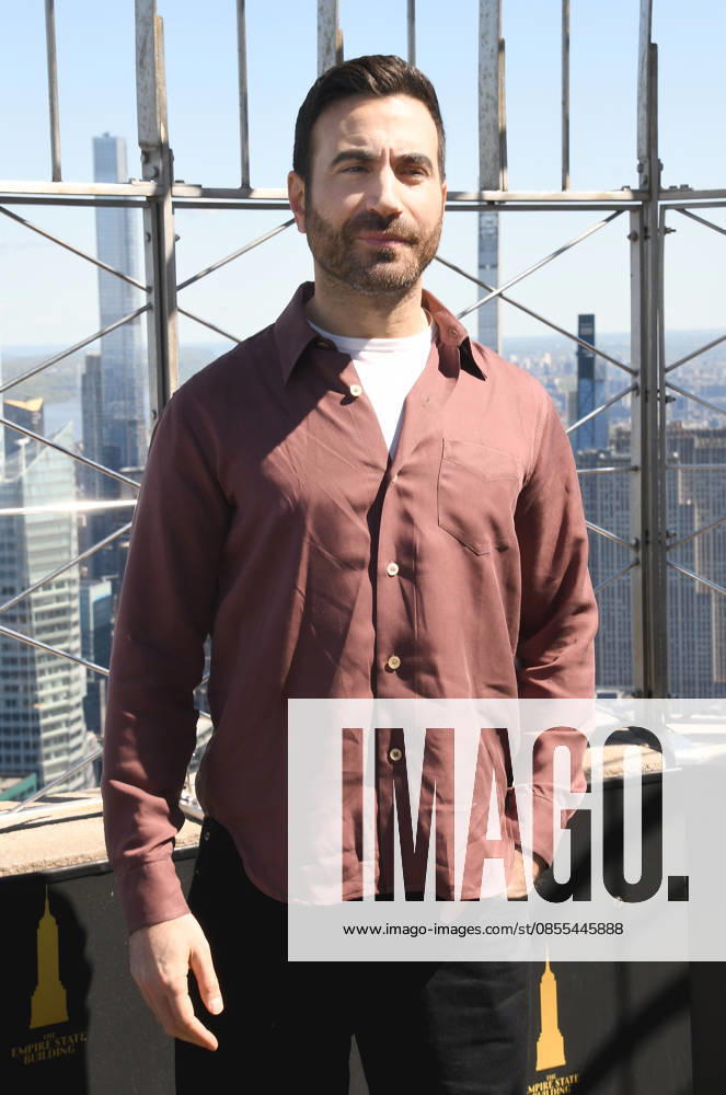 NEW YORK, NY - MAY 1: Brett Goldstein pictured as Apple TVs Shrinking cast visit the Empire State Building in celebration of Its Third Season on May 1, 2026 in New York City.