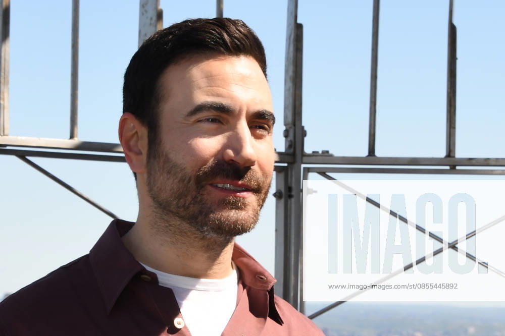 NEW YORK, NY - MAY 1: Brett Goldstein pictured as Apple TVs Shrinking cast visit the Empire State Building in celebration of Its Third Season on May 1, 2026 in New York City.
