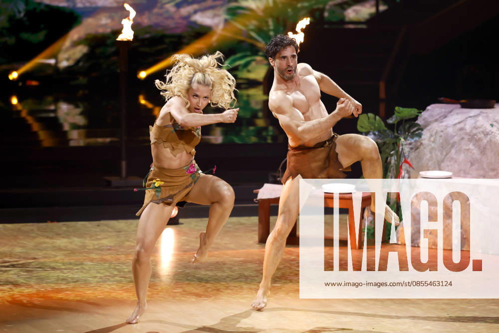 Actor Jan Kittmann GZSZ and dancer Kathrin Menzinger as Tarzan and Jane at the eighth dance show of the 19th season of the RTL dance show Lets Dance at the Coloneum Cologne, 01 05 2026 NRW Germany