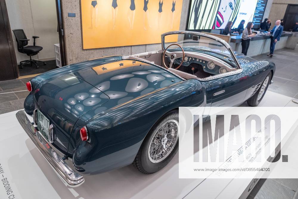 1954 Maserati A6G 54 2000 Spyder Zagato convertible on view during May Marquee Modern & Contemporary Auctions press preview at Sotheby s The Breuer in New York, NY on May 1, 2026. Bronx USA - ZUMAr339 20260501_znp_r339_046