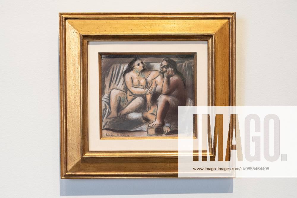 Deux Femmes Nues Assises by Pablo Picasso on view during May Marquee Modern & Contemporary Auctions press preview at Sotheby s The Breuer in New York, NY on May 1, 2026. Bronx USA - ZUMAr339 20260501_znp_r339_003