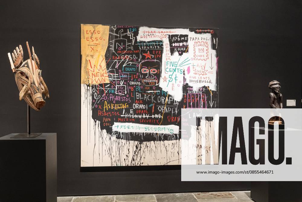 Jean-Michel Basquiat Museum Security (Broadway Meltdown) on view during May Marquee Modern & Contemporary Auctions press preview at Sotheby s The Breuer in New York, NY on May 1, 2026. Bronx USA - ZUMAr339 20260501_znp_r339_002