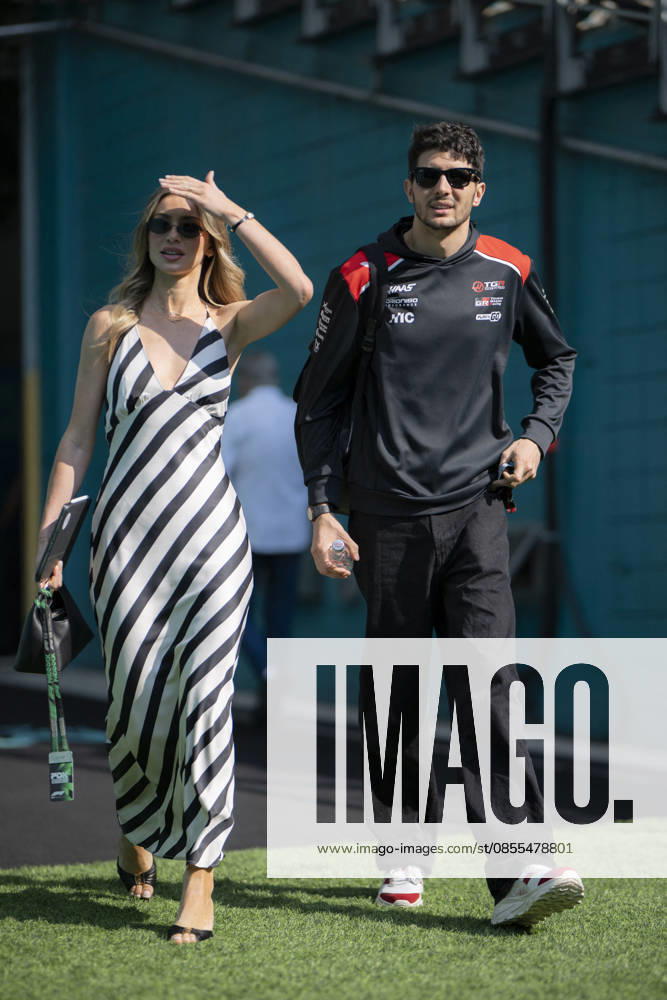 Miami Grand Prix 2026 - Pilots and Girlfriends 31 Esteban Ocon (Haas) and Elena Berri arrival before the Sprint Race session of the F1 Grand Prix of Miami at Miami International Autodrome on May 2, 2026 in Miami Florida . Photo by Eliot Blondet ABACAPRESS.COM Miami Florida United States