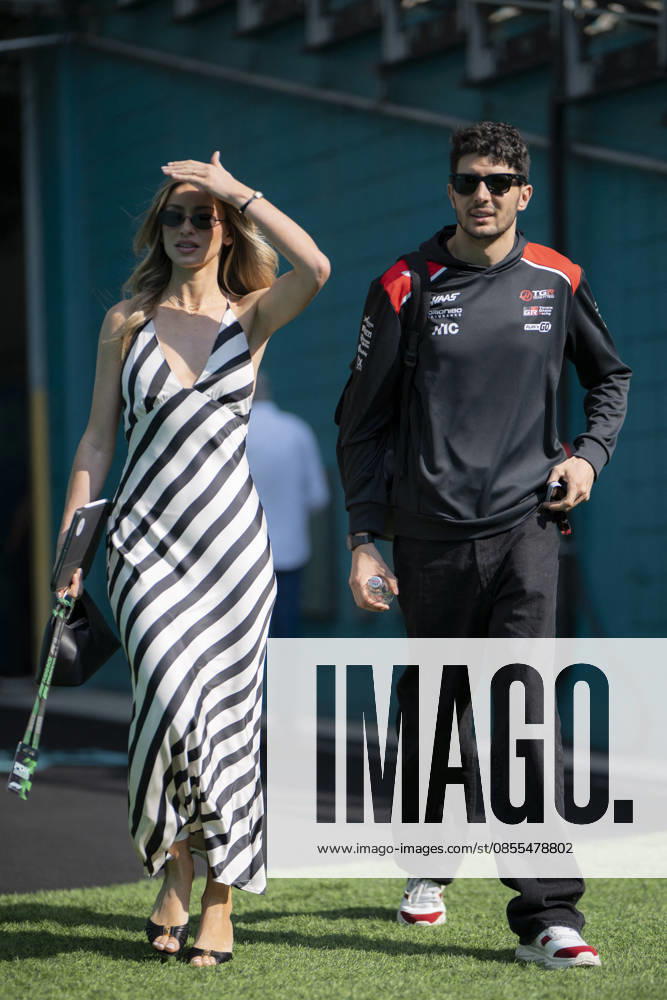 Miami Grand Prix 2026 - Pilots and Girlfriends 31 Esteban Ocon (Haas) and Elena Berri arrival before the Sprint Race session of the F1 Grand Prix of Miami at Miami International Autodrome on May 2, 2026 in Miami Florida . Photo by Eliot Blondet ABACAPRESS.COM Miami Florida United States