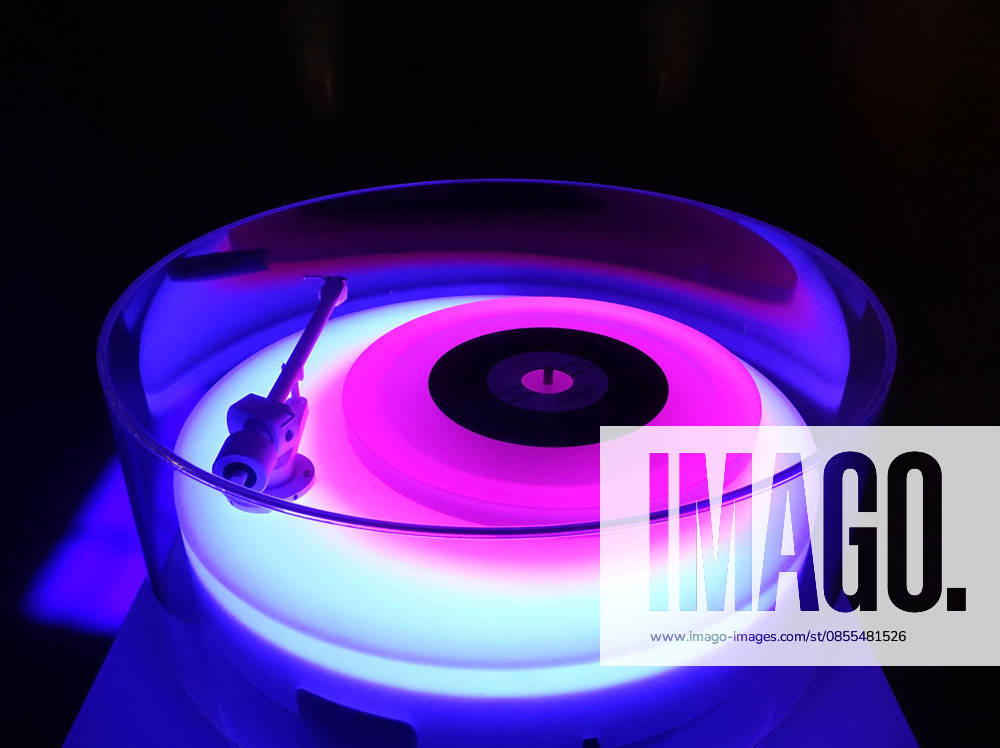 Parma, May 1, 2026. European premiere of Brian Eno s exhibition My Light Years at the Ospedale Vecchio. Pictured is the installation Turntable II.