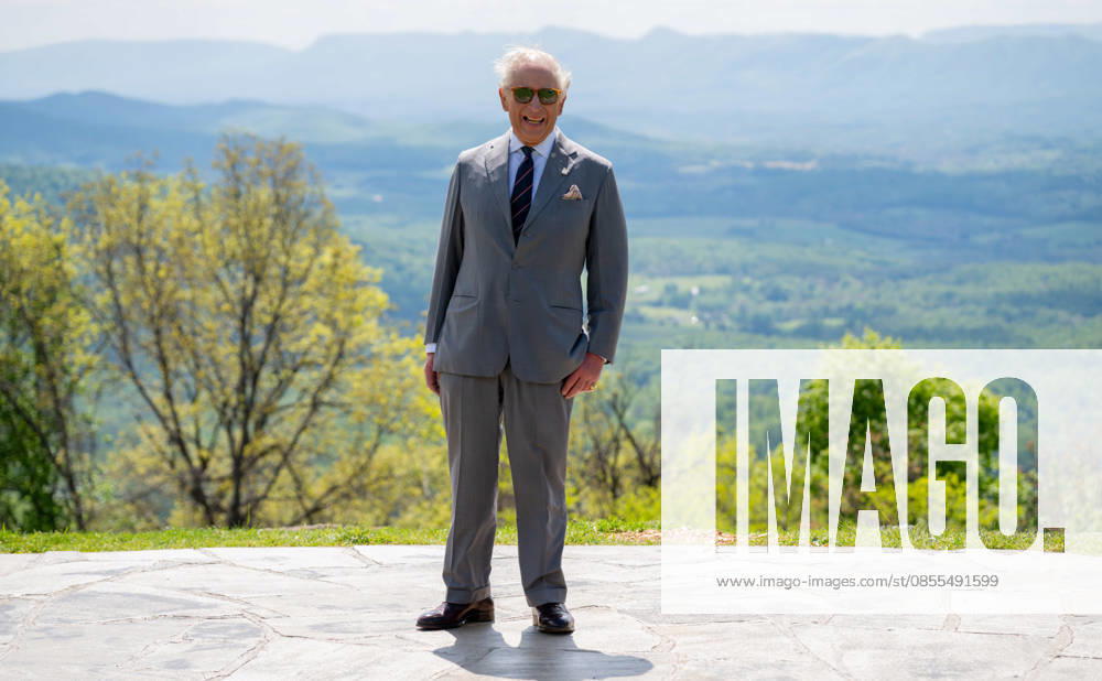 King Charles III of the United Kingdom, remarks at an overlook during a visit to the Shenandoah National Park Dickey Ridge section, April 30, 2026 in Front Royal, Virginia. The King is visiting in celebration of the 250th anniversary of American independence. Front Royal United States - ZUMAp138 20260502_zaa_p138_005