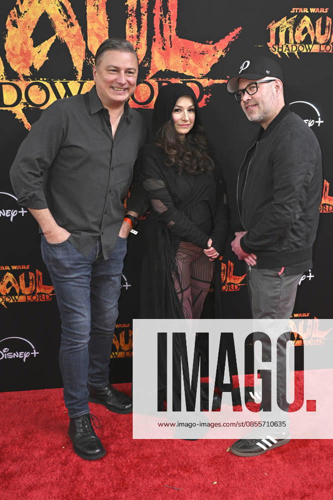 Matt Michnovetz, Athena Yvette Portillo and Brad Rau at the screening of the series finale of the Disney animated series Star Wars Maul Shadow Lord at Walt Disney Studios Burbank, 04 05 2026 Foto:xD.xStarbuckx xFuturexImagex maul_6510