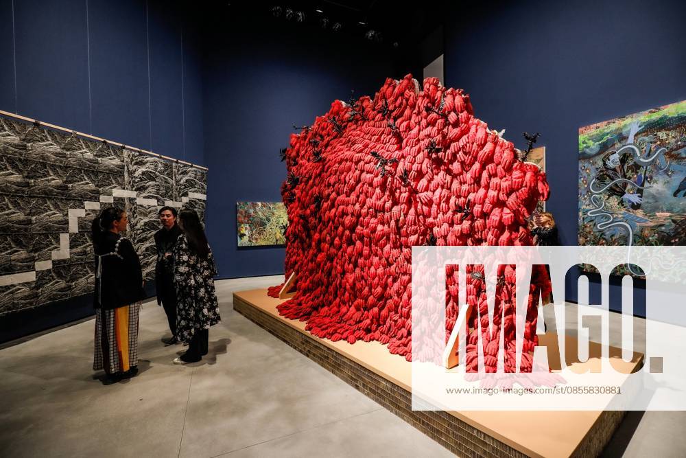 May 5, 2026, Venice. 61st International Art Exhibition of the Venice Biennale, titled In Minor Keys and curated by Koyo Kouoh. Biennale Gardens. Central Pavilion. Work by Ebony G. Patterson. Venice Italy - ZUMAa289 20260505_zia_a289_412