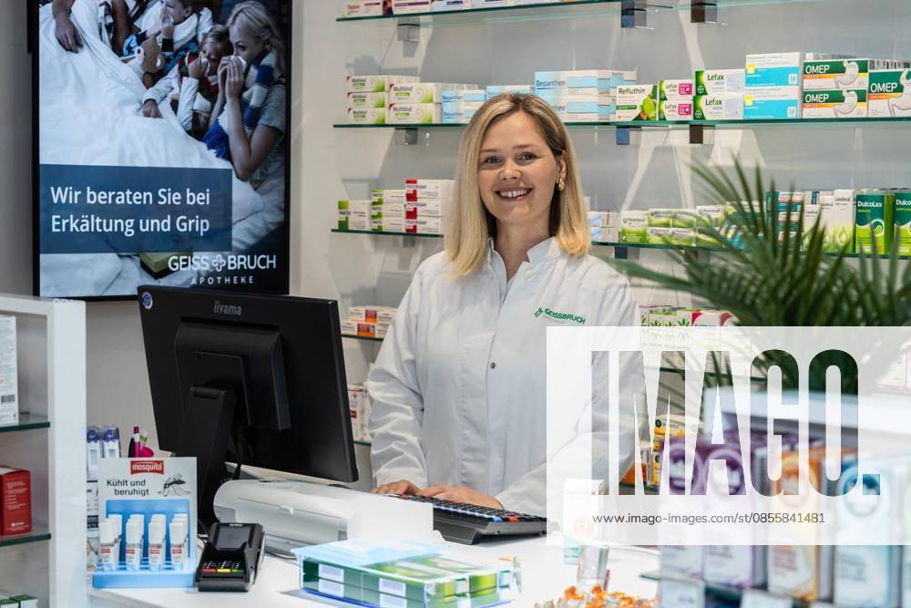Enisa Vejo runs the Geissbruch pharmacy in Kamp Lintfort 06 05 2026 Enisa Vejo runs the Geissbruch pharmacy in Kamp Lintfort Germany NRW Kamp Lintfort Copyright RainerxHoheisel