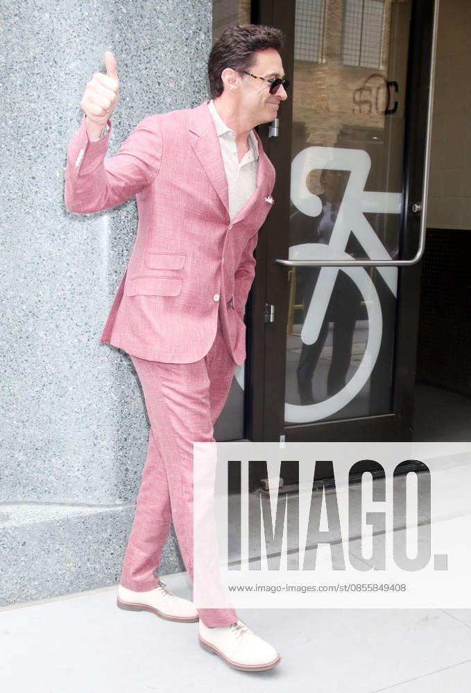 NEW YORK, NY- MAY 6: Hugh Jackman seen at The View on May 6, 2026 in New York City.