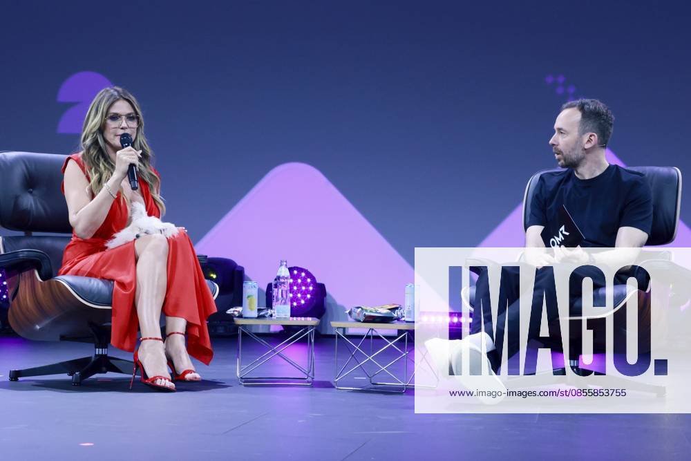 ABB OMR Heidi Klum, Philipp Westermeyer on stage as guests at the digital trade fair OMR in the exhibition halls on 06 05 2026 at Hamburg Messe Berlin Germany