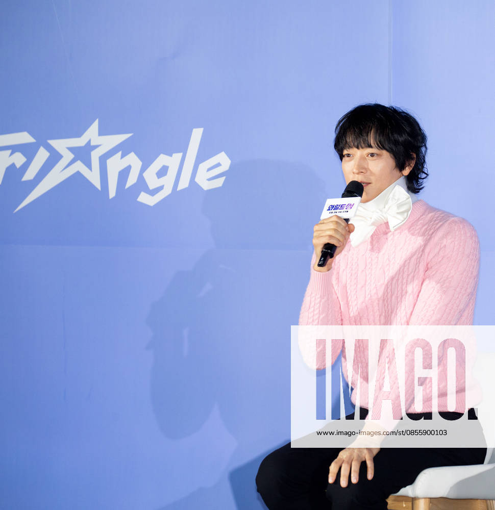 : Cast member Gang Dong-Won at a press conference for the movie Wild Sing in Seoul, South Korea. The Korean comedy movie recreates earlier era of K-pop scene. aflo_329509741