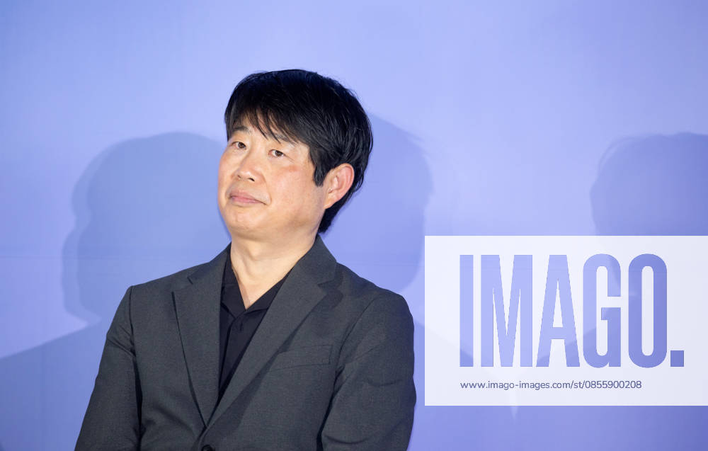 : Director Son Jae-Gon at a press conference for the movie Wild Sing in Seoul, South Korea. The Korean comedy movie recreates earlier era of K-pop scene. aflo_329511174