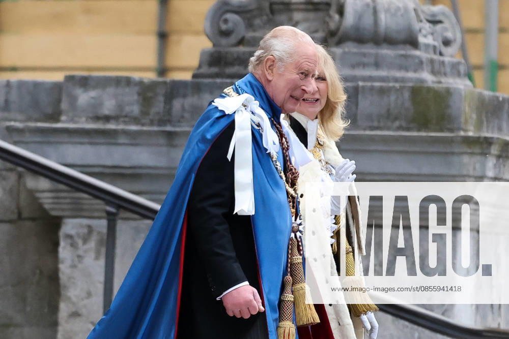 London, UK. King Charles III, accompanied Dame Susan Langley, departs St Paul s Cathedral after attending a service of the Order of St Michael and St George, one of the chivalric orders from which honours are granted annually on the advice of the Prime Minister. London UK - ZUMAl94_ 20260507_zaf_l94_094