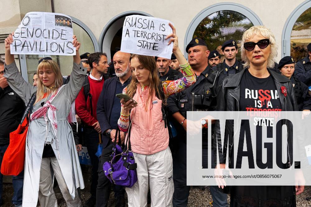 The 61st International Art Exhibition Biennale Arte 2026 will take place in Venice from May 9 to November 22, 2026 The event will take place in Arsenale and Giardini Photo demonstration in front of the Russia Pavilion