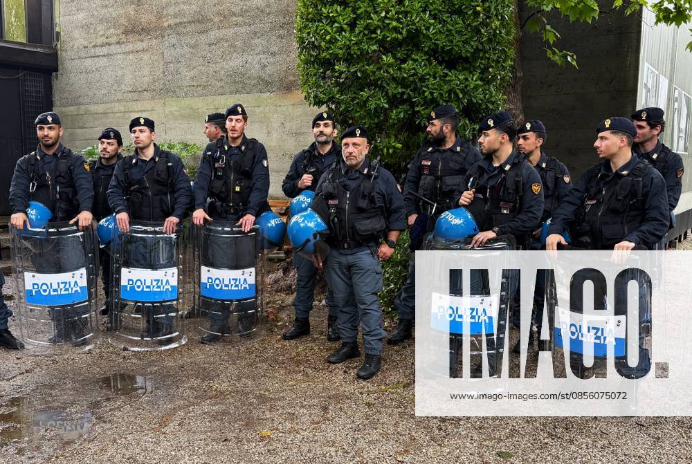 The 61st International Art Exhibition Biennale Arte 2026 will take place in Venice from May 9 to November 22, 2026 The event will be held in Arsenale and Giardini Photo Around the pavilion of Russia Guarded by the Polizia or Italian police