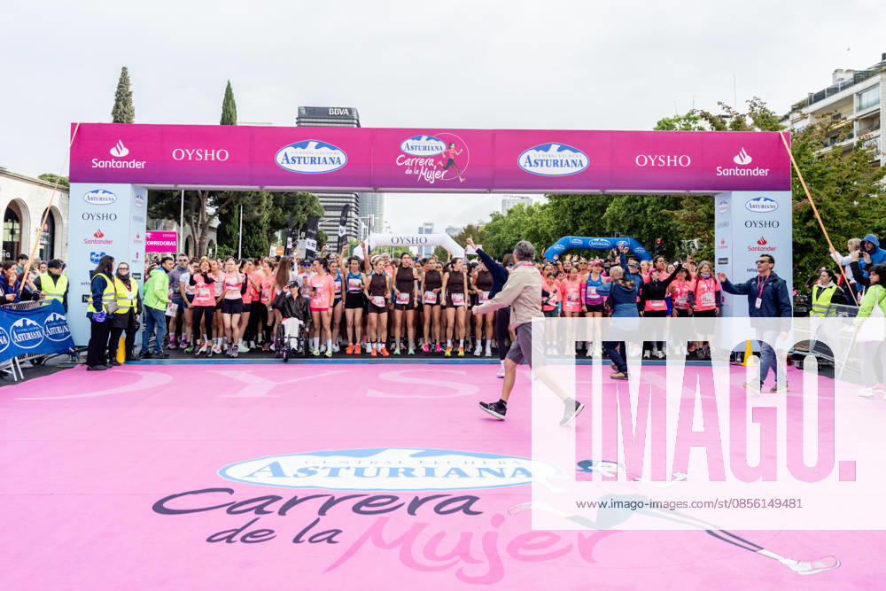 Womens Race 2026 in Madrid Numerous runners participate in the Womens Race 2026, on May 10, 2026, in Madrid Spain The 22nd edition of the Womens Race Central Lechera Asturiana has had 38,000 participants, who have run the 6 and a half kilometers from Paseo de la Castellana to Paseo de Camoens 10 MAY 2026 CARRERA POPULAR Madrid Madrid Espana