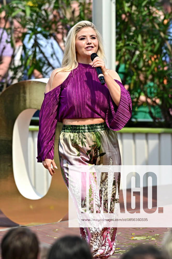 ZDF Fernsehgarten singer Beatrice Egli during the ZDF entertainment show Fernsehgarten on 10 05 2026 in Mainz 20260510MWI120475