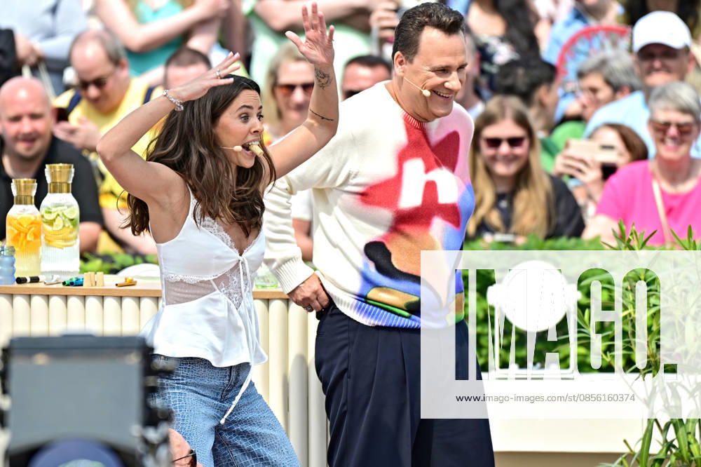 ZDF Fernsehgarten Vanessa Mai and Guido Maria Kretschmer during the ZDF entertainment show Fernsehgarten on 10 05 2026 in Mainz 20260510MWI120862