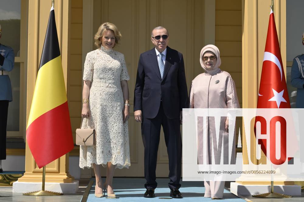 Queen Mathilde Attends 2026 Turkey Economic Mission ISTANBUL, TURKEY - MAY 11: Queen Mathilde of Belgium pictured meeting with President Erdogan and the First Lady during the Belgian Economic Mission to the Republic of Turkey, on May 11, 2026 in Istanbul, Turkey, 11 05 2026 Istanbul Turkey