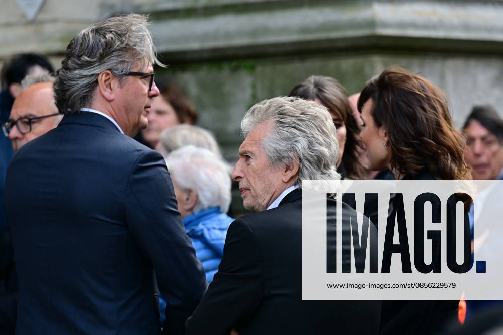 Television Maker Paul Jambers pictured during the funeral ceremony for Belgian media figure Hans Otten, Monday 11 May 2026 in Mechelen. Otten died on May 5. DIRKxWAEM 173489609