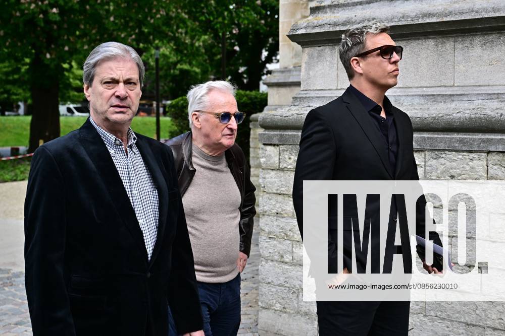 James Cooke (R) pictured during the funeral ceremony for Belgian media figure Hans Otten, Monday 11 May 2026 in Mechelen. Otten died on May 5. DIRKxWAEM 173489963