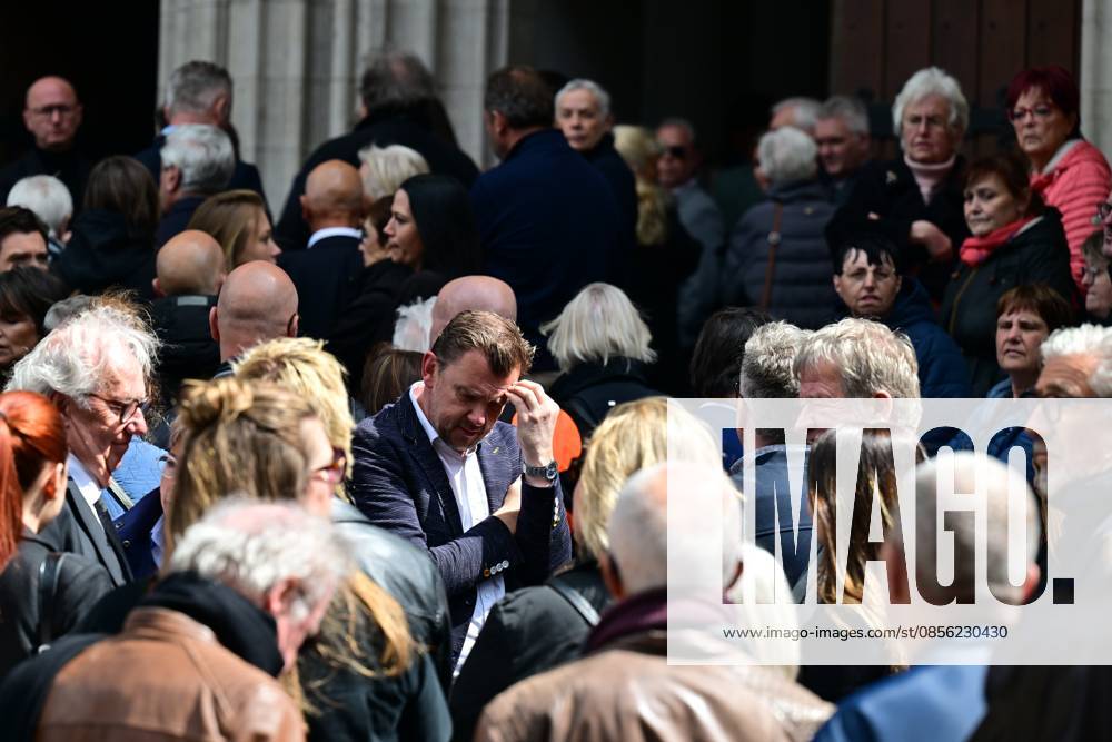 The funeral ceremony for Belgian media figure Hans Otten, Monday 11 May 2026 in Mechelen. Otten died on May 5. DIRKxWAEM 173490323