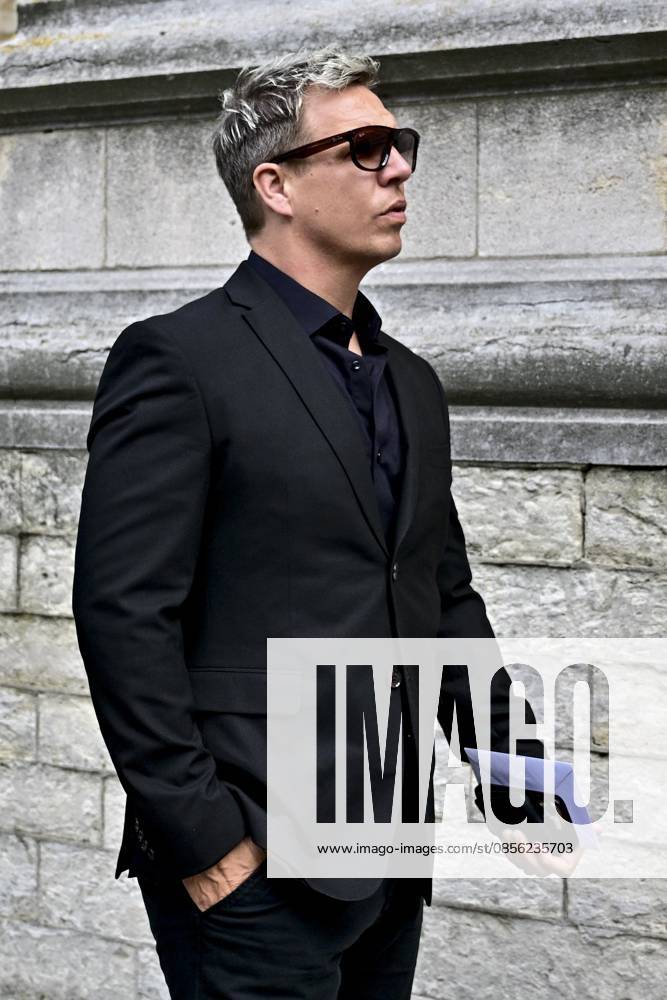 James Cooke attends the funeral ceremony for Belgian media figure Hans Otten, Monday 11 May 2026 in Mechelen. Otten died on May 5. DIRKxWAEM 173493345