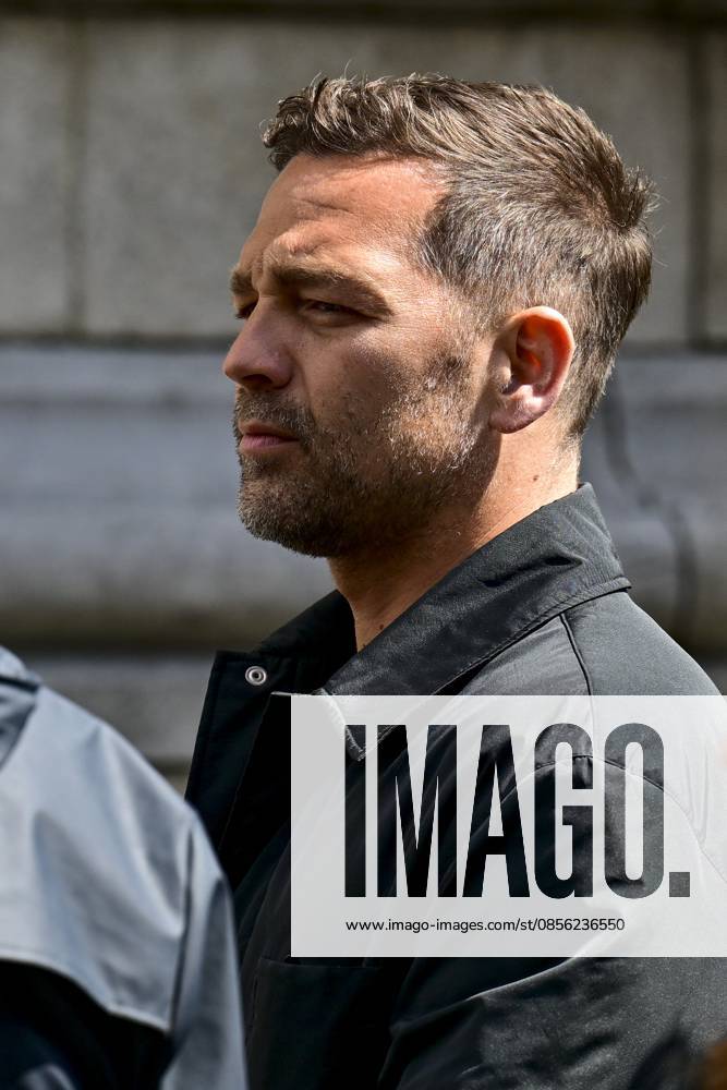 Vtm Creative Director Davy Parmentier attends the funeral ceremony for Belgian media figure Hans Otten, Monday 11 May 2026 in Mechelen. Otten died on May 5. DIRKxWAEM 173495564