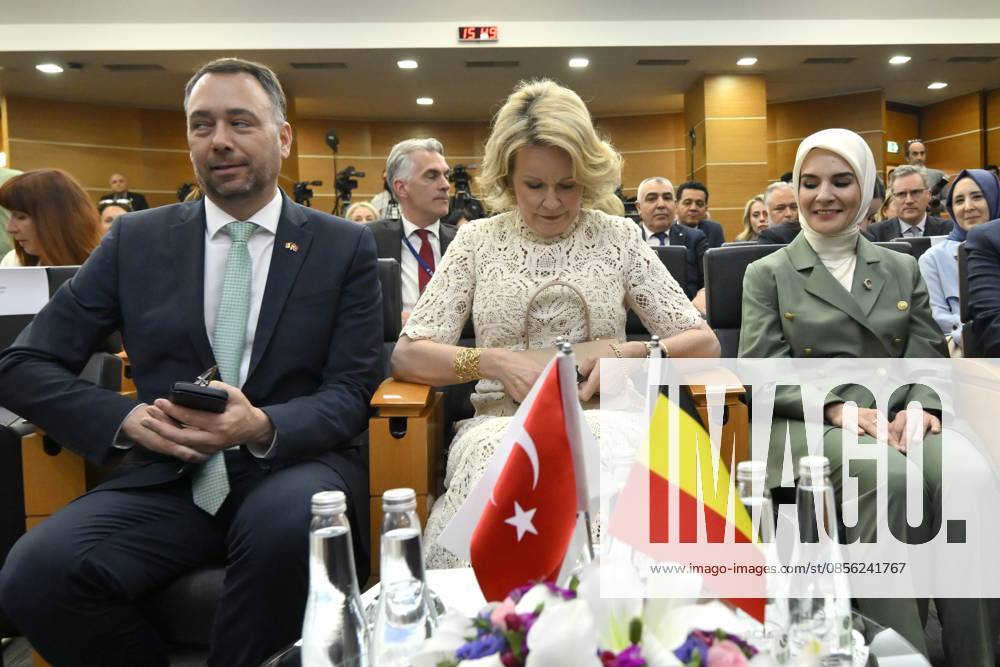 Queen Mathilde Attends 2026 Turkey Economic Mission ISTANBUL, TURKEY - MAY 11: Maxime Prevot (Les Engages), Deputy Prime Minister and Minister of Foreign Affairs foreign of Federal Government and Queen Mathilde of Belgium pictured attending The business world and entrepreneurship as drivers of women s empowerment during the Belgian Economic Mission to the Republic of Turkey on May 11, 2026 in Istanbul, Turkey, 11 05 2026 Istanbul Turkey