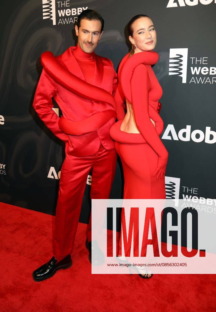 French born internet personality YOUNG EMPERORS ISABELLE CHAPUT and NELSON TIBERGHIEN seen during the red carpet arrivals for the 30th Annual Webby Awards held at Cipriani Wall Street. New York USA - ZUMAk03_ 20260511_zaf_k03_011