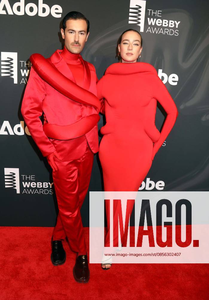 French born internet personality YOUNG EMPERORS ISABELLE CHAPUT and NELSON TIBERGHIEN seen during the red carpet arrivals for the 30th Annual Webby Awards held at Cipriani Wall Street. New York USA - ZUMAk03_ 20260511_zaf_k03_012