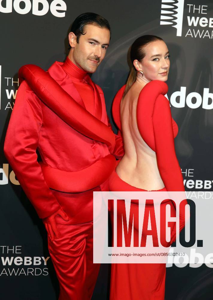 French born internet personality YOUNG EMPERORS ISABELLE CHAPUT and NELSON TIBERGHIEN seen during the red carpet arrivals for the 30th Annual Webby Awards held at Cipriani Wall Street. New York USA - ZUMAk03_ 20260511_zaf_k03_014