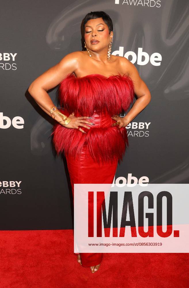 Actor TARAJI P. HENSON seen during the red carpet arrivals for the 30th Annual Webby Awards held at Cipriani Wall Street. New York USA - ZUMAk03_ 20260511_zaf_k03_092