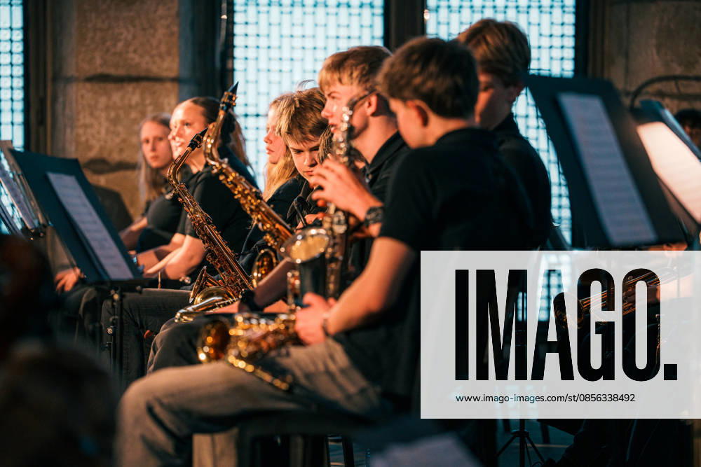 Germany, Aachen Presentation of the Charlemagne Youth Prize in the Coronation Hall in the Town Hall, supporting program Charlemagne Prize 2026 Award to Mario Draghi, orchestra, music, ceremony, high school orchestra