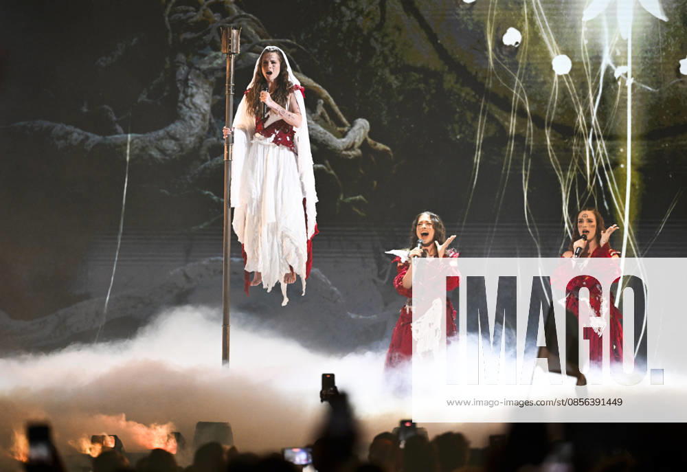 Lelek representing Croatia with the song Andromeda during Semi Final 1 of the 70th Eurovision Song Contest ESC at the Wiener Stadthalle in Vienna, Austria, Tuesday, May 12, 2026 VIENNA AUSTRIA
