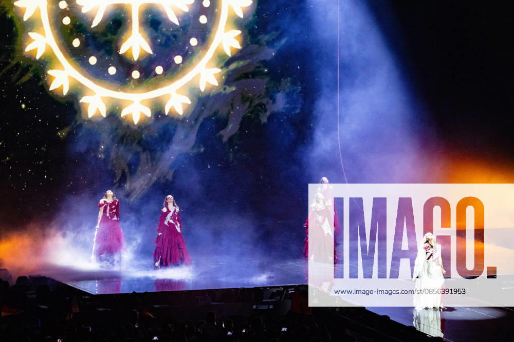 Eurovision Song Contest 2025 First Semi Final, 12 05 2026 VIENNA, AUSTRIA 12 MAY 2026 Image shows Croatia group LELEK for Croatia performing the song Andromeda during Eurovision Song Contest 2025 First Semi Final at Wiener Stadthalle on 12 05 2026 in Vienna, Austria Vienna Wiener Stadthalle Austria