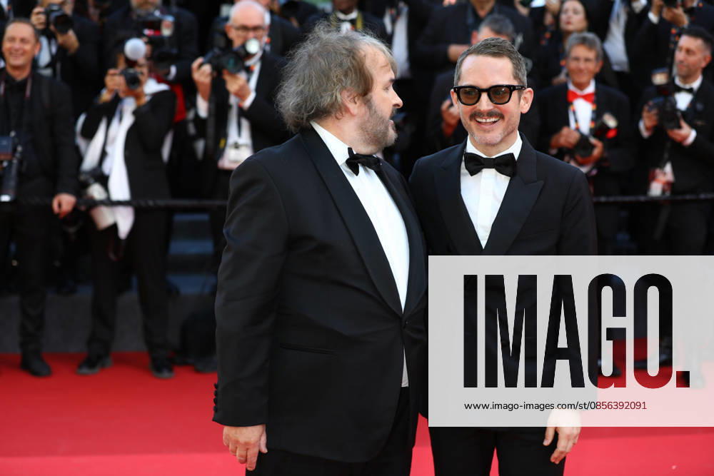 Cannes, Cote D azur, France: PETER JACKSON and ELIJAH WOOD during the red carpet for the premiere screening of THE ELECTRIC KISS at the 79th Annual Cannes Film Festival at Palais des Festivals in Cannes, France Cannes France - ZUMAc179 20260512_zep_c179_136