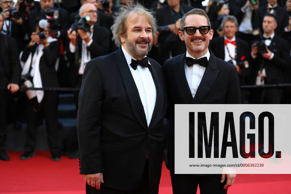 Cannes, Cote D azur, France: PETER JACKSON and ELIJAH WOOD during the red carpet for the premiere screening of THE ELECTRIC KISS at the 79th Annual Cannes Film Festival at Palais des Festivals in Cannes, France Cannes France - ZUMAc179 20260512_zep_c179_139