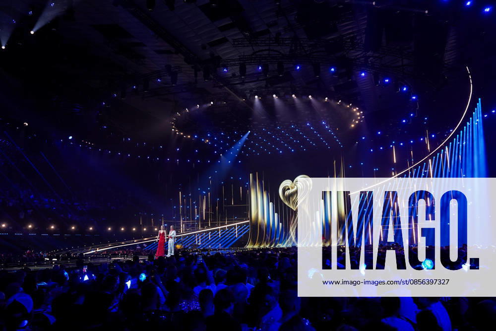 Europe, Austria, Vienna 70 Eurovision Song Contest 2026 in the Wiener Stadthalle Semi final 1 The stage