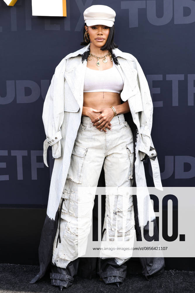 Netflix Tudum 2025: The Live Event INGLEWOOD, LOS ANGELES, CALIFORNIA, USA - MAY 31: American singer, songwriter, actress, model, dancer, choreographer, and music video director Teyana Taylor wearing The Attico arrives at the Netflix Tudum 2025: The Live Event held at the Kia Forum on May 31, 2025 in Inglewood, Los Angeles, California, United States. (Photo by Xavier Collin Image Press Agency)