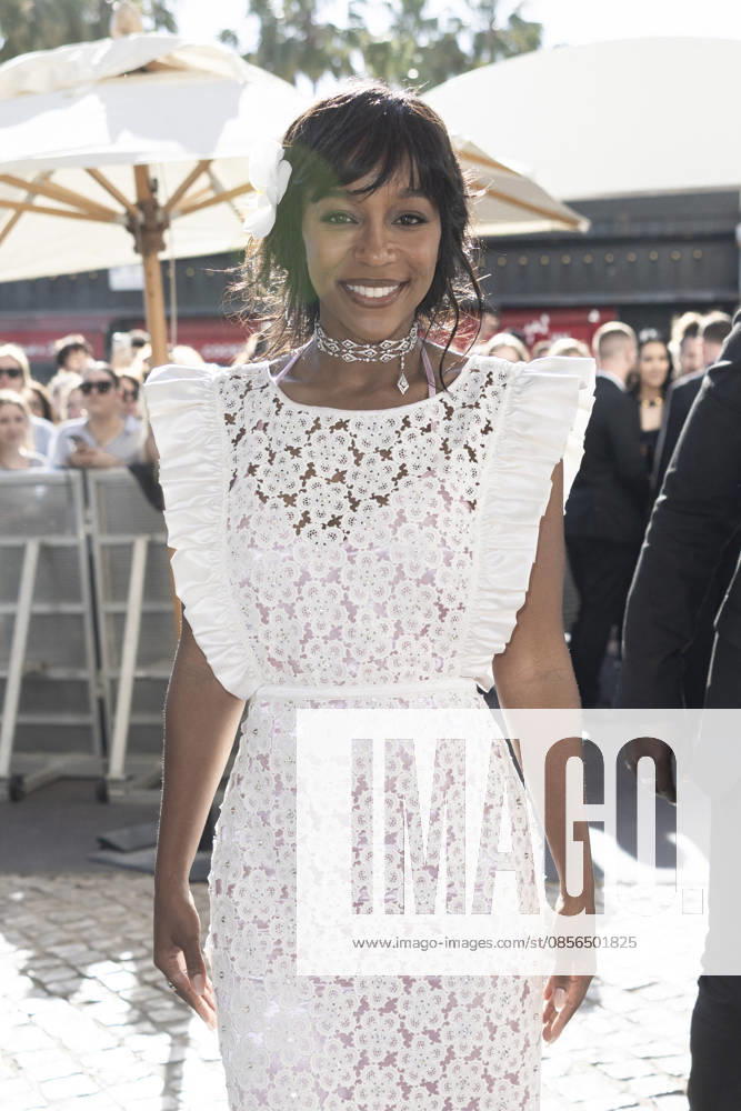 Cannes Aja Naomi King Exits Martinez MP Cannes, France- May 13: Aja Naomi King leaves Hotel Martinez during 79th Festival of Cannes, on May 13, 2026 in Cannes, France. Photo by Marco Piovanotto ABACAPRESS:COM Cannes France
