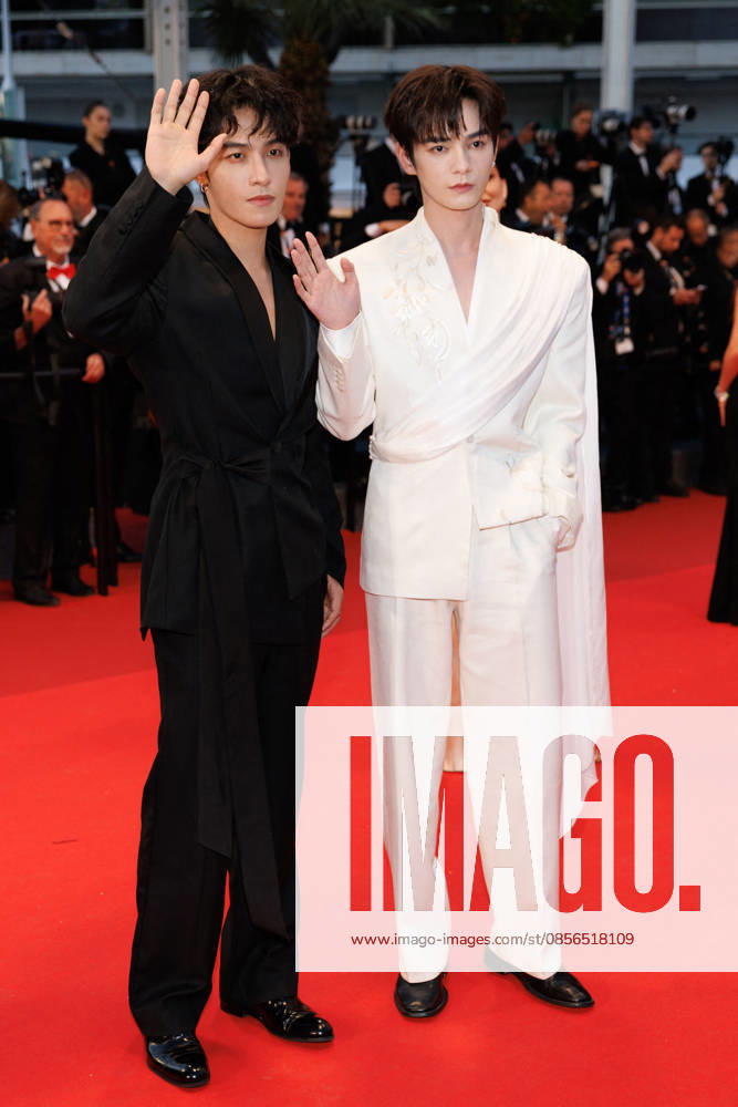 He Yan Chao et He Chang Xi Montée des marches du film Labandon lors du 79ème Festival International du Film de Cannes, le 13 mai 2026 Jacovides Moreau Bestimage Red carpet for Forsaken at the 79th Cannes International Film Festival on May 13, 2026 Cannes France