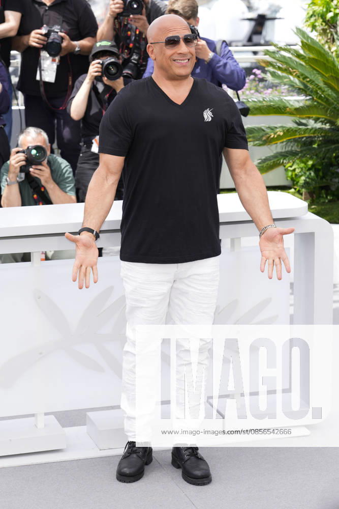 Vin Diesel poses during The Fast And The Furious photocall at the 79th annual Cannes Film Festival at Palais des Festivals on May 13, 2026 in Cannes, France. The Fast And The Furious Photocall - The 79th Annual Cannes Film Festival Cannes France - ZUMAs197 20260513_aaa_s197_233