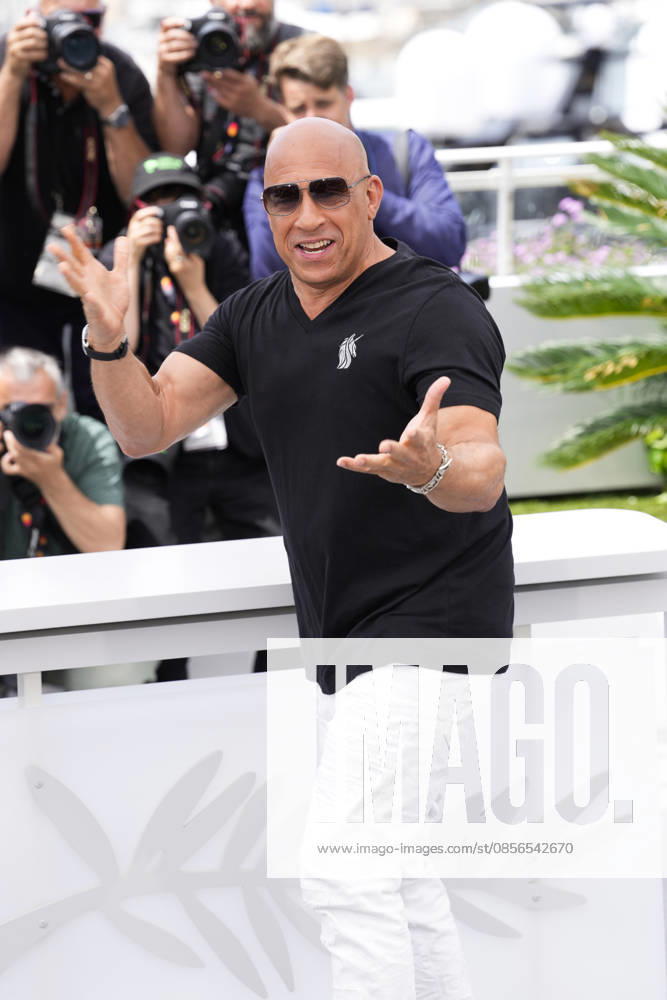 Vin Diesel poses during The Fast And The Furious photocall at the 79th annual Cannes Film Festival at Palais des Festivals on May 13, 2026 in Cannes, France. The Fast And The Furious Photocall - The 79th Annual Cannes Film Festival Cannes France - ZUMAs197 20260513_aaa_s197_235