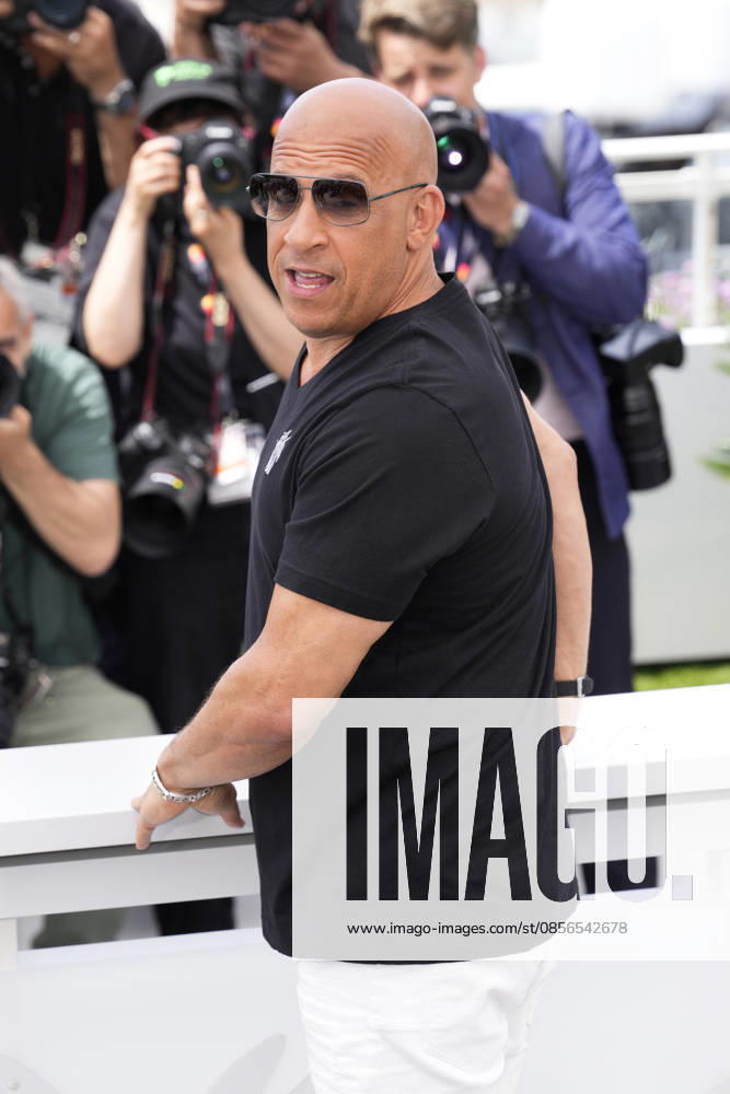 Vin Diesel poses during The Fast And The Furious photocall at the 79th annual Cannes Film Festival at Palais des Festivals on May 13, 2026 in Cannes, France. The Fast And The Furious Photocall - The 79th Annual Cannes Film Festival Cannes France - ZUMAs197 20260513_aaa_s197_240