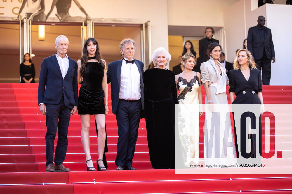 79th Cannes Film Festival - 13 May 2026 (L-R) Erri De Luca, Suzanne de Baecque, Charles Berling, Marie-Christine Barrault, Mélanie Thierry, Charline Bourgeois-Tacquet and Léa Drucker attend the red carpet of La Vie d une Femme at the 79th Cannes Film Festival in Cannes, France. Cannes France