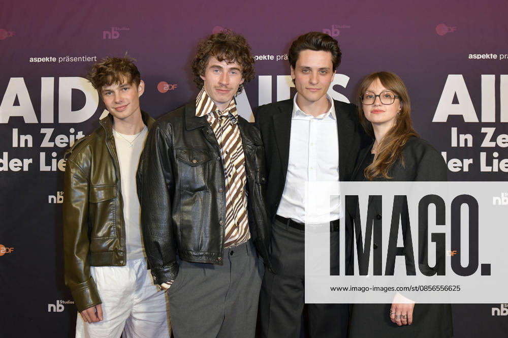 Konrad Damer, Benjamin Viziotis, Evangelos Tsarkowistas and Antonia Jungwirth at the preview of the ZDF documentary series AIDS In Zeiten der Liebe at Kino International Berlin, 13 05 2026 Foto:xM.xBehrensx xFuturexImagex aids_6536