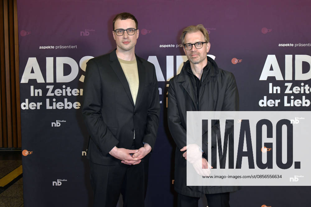 Johannes Nichelmann and Henning Tümmers at the preview of the ZDF documentary series AIDS In Zeiten der Liebe at Kino International Berlin, 13 05 2026 Foto:xM.xBehrensx xFuturexImagex aids_6540